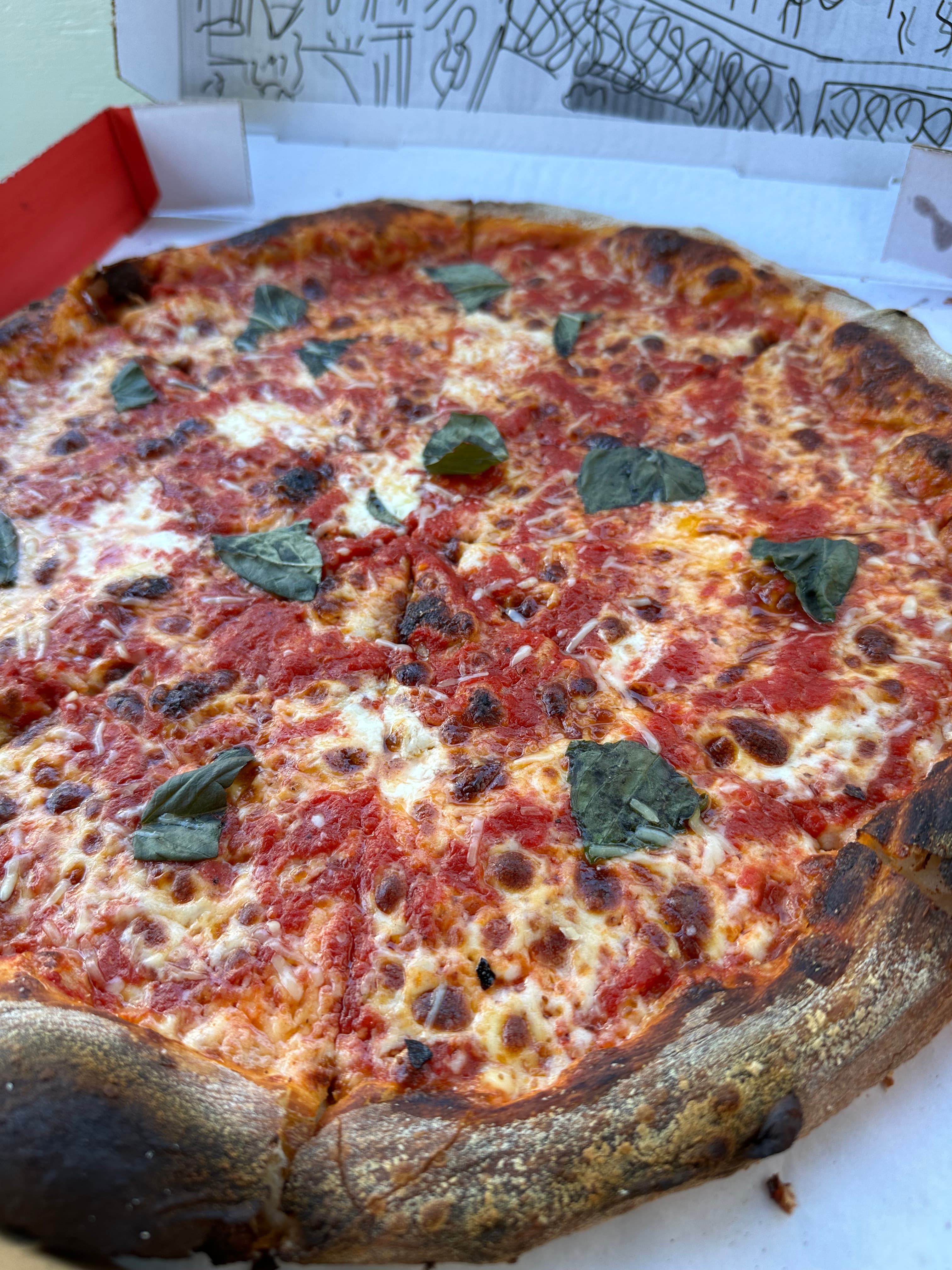 A pizza from Bird Pizzeria